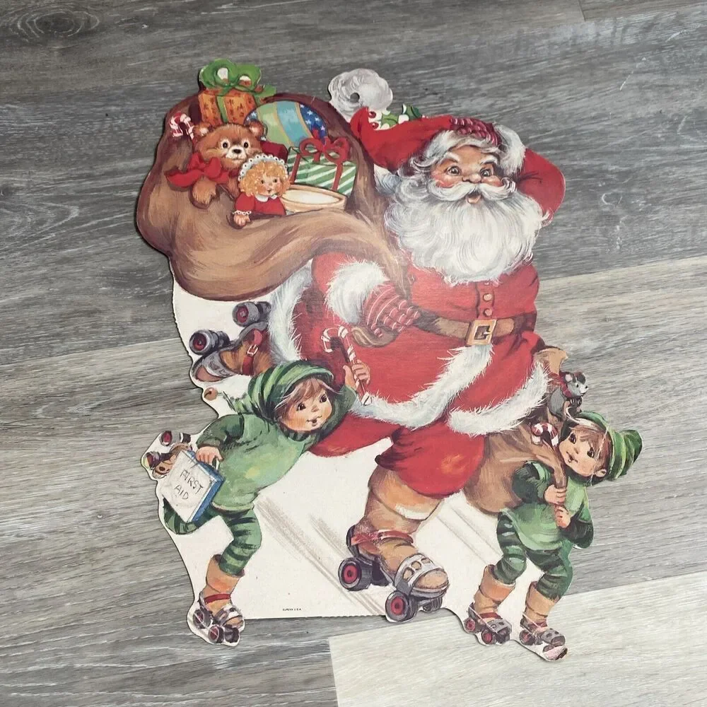 Vtg Eueka Cardboard Die cut 14